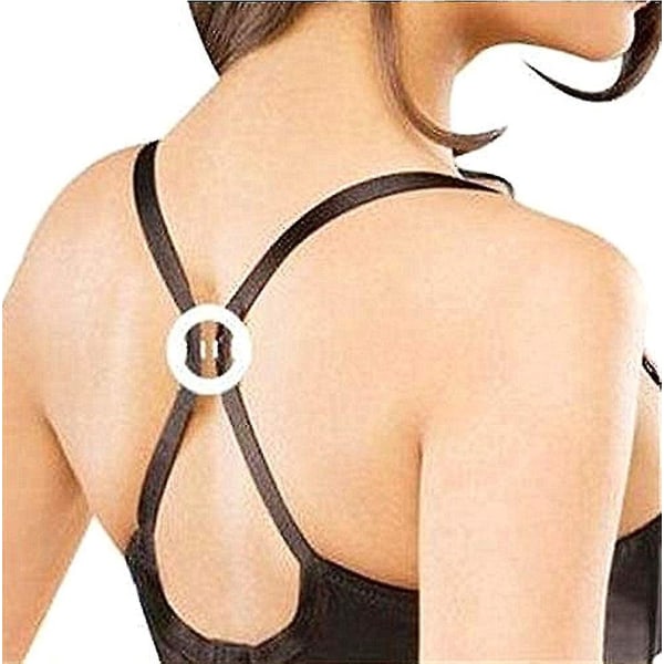 3-pak skridsikker elastisk bh-remholder til kvinder og 12 bh-stropper - Perfet