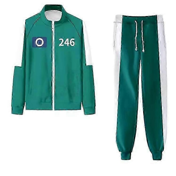 Säsong 2 Squid Seong Gi-hun Cosplay Kostym Spel, Tröja-Perfekt No.246 S