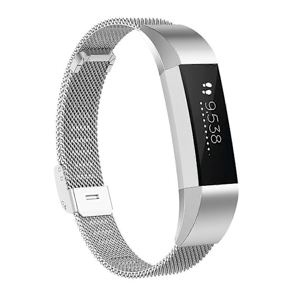 Metallinen ranneke Fitbit Alta / Alta HR / ACE-Perfet -kelloon Silver