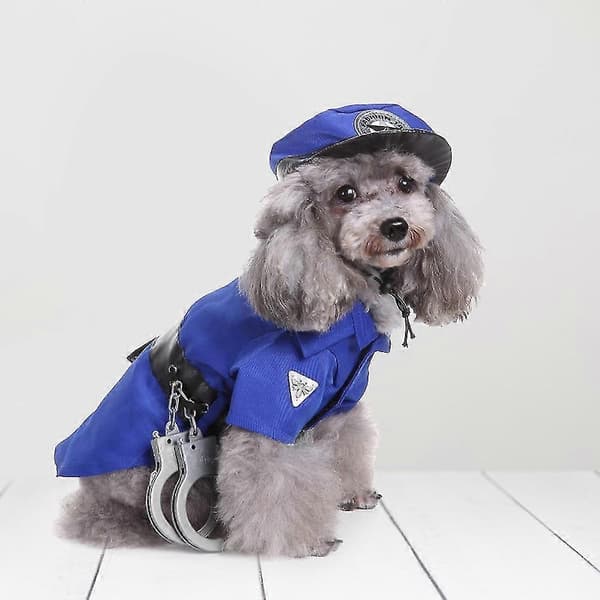Polis Hund Husdjurskostym S-Perfekt XL