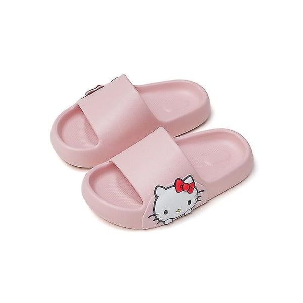 Kawaii Sanrio Tofflor Tecknad Hellokitty Cinnamoroll Mymelody Sommarbarnhem Halkfri tvättsandaler Barnpresent - Perfet Hellokitty Slippers 30-31