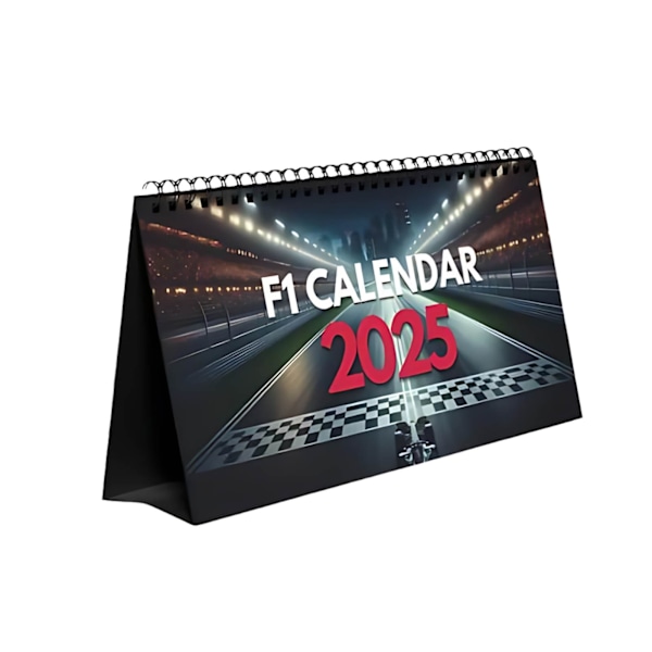 2025 Formel 1-Fans Skrivbords kalender 2025 Skrivbords kalender F1 Kalender 2025 Månader - Perfekt