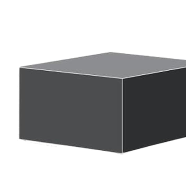 8x Akryl Cube Display Box Riser Nesting Riser Stands til Mad Kage Dessert Hvid-xindaren color:Black
