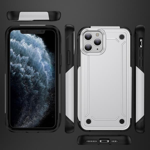 Støtsikkert telefondeksel kompatibelt med iPhone 11 Pro Max-Perfet White