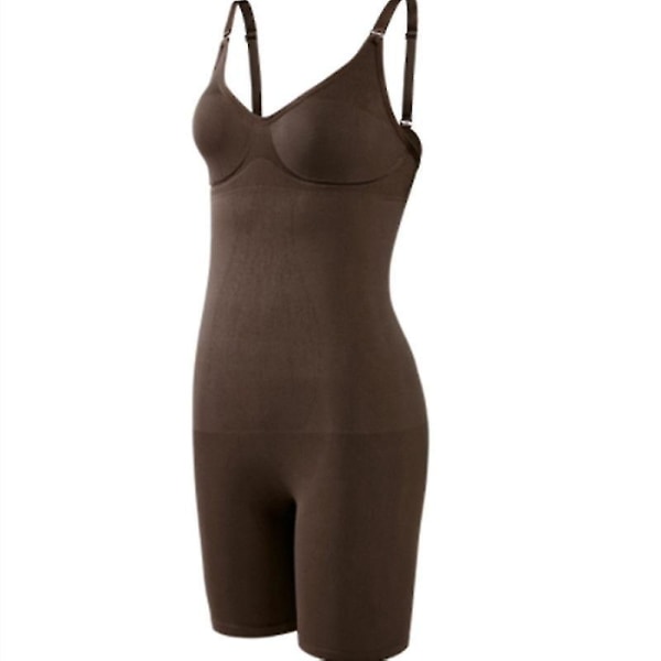 Kvinders sømløse Shapewear Mavekontrol Body Shaper Komfortabel til kvinder under kjole - perfekt COFFEE L XL