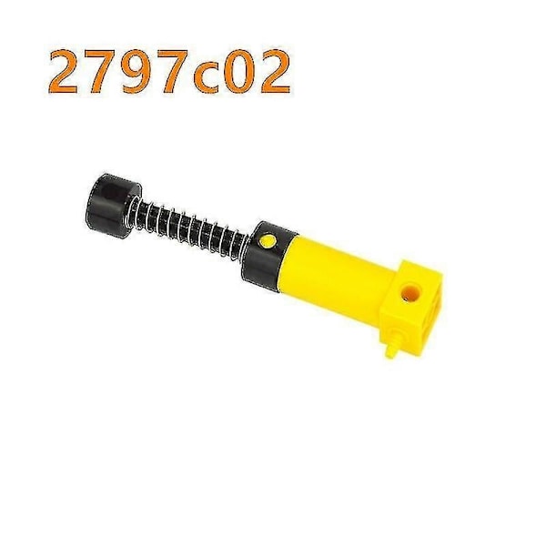 Moc Tech Parts Pneumatisk Luftpumpsten Liten (6l) V2 med Förstärkt Cylinder 19476 19482 19475 Kompatibel med 8800 Block - Perfekt 2797c02