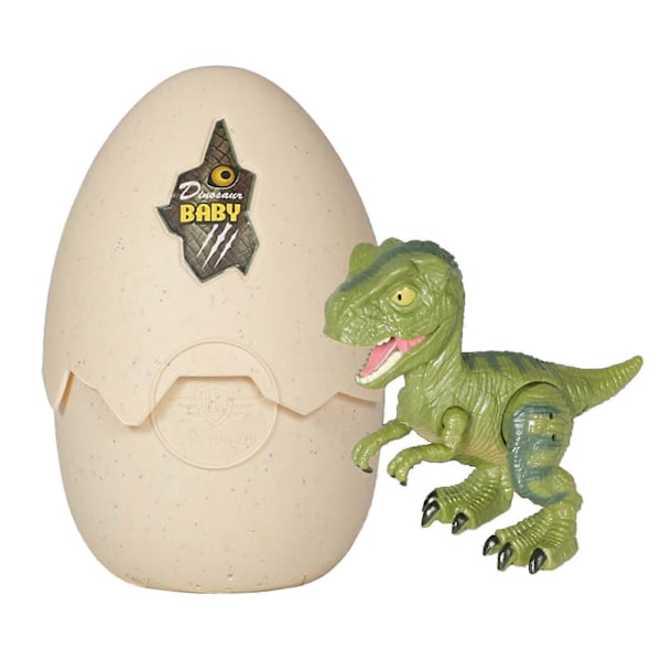 Dinosaurieägg-leksak med LED-lampor och ljud - Perfekt för påsk, födelsedagar och presenter (T-Rex) -Perfet