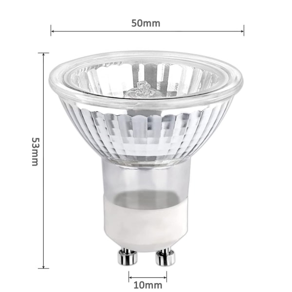 GU10 halogenlampa, (3 st) Spotlight lampa AC 230V 35W, lampa halogen ekvivalent energi 2 stift 35° strålvinkel 2700K Dimbar varmvit- Perfet