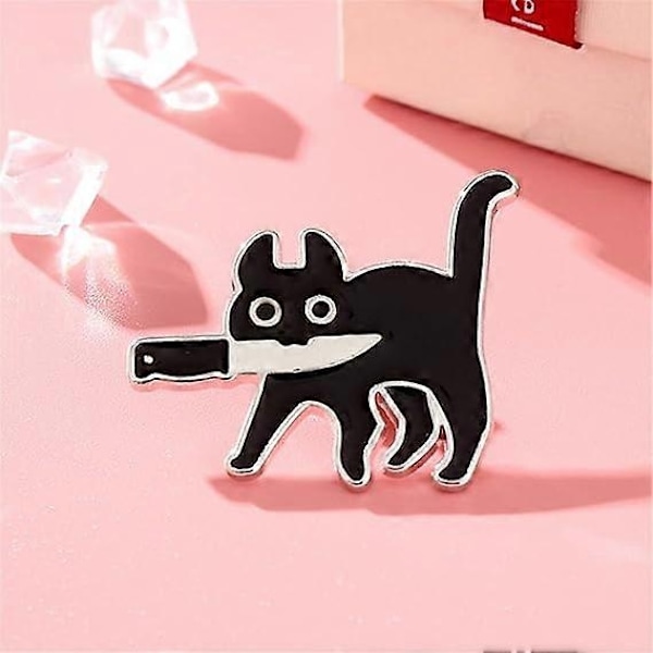 Emalje Kat Pin Kvinder Piger Pin Brocher Kat Emalje Pins Sjove og Søde Kat Pins til Tøj - Perfekt