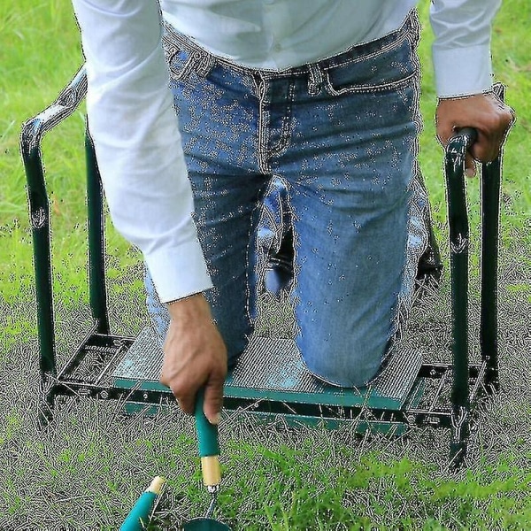 Bærbare håndtak sammenleggbare knelestol Utendørs hage piknik BBQ Knepute krakk Myk benk - Perfet chair package