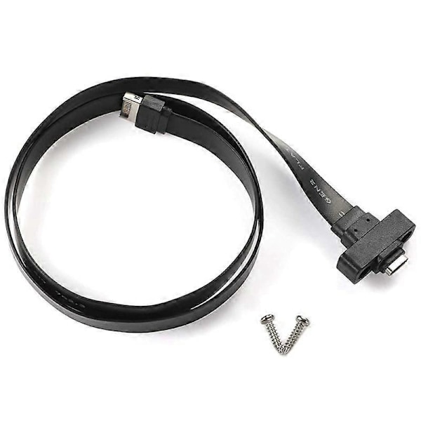 50 cm USB 3.1 Frontpanel Type E til Type C Forlengelseskabel, Gen 2 (10 Gbit/s) Intern Adapterkabel - Perfet