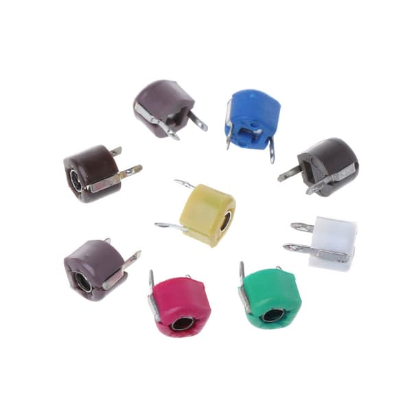 45 stk. 9 værdi trimmer kondensator kit Assorterede justerbare variable kondensatorer