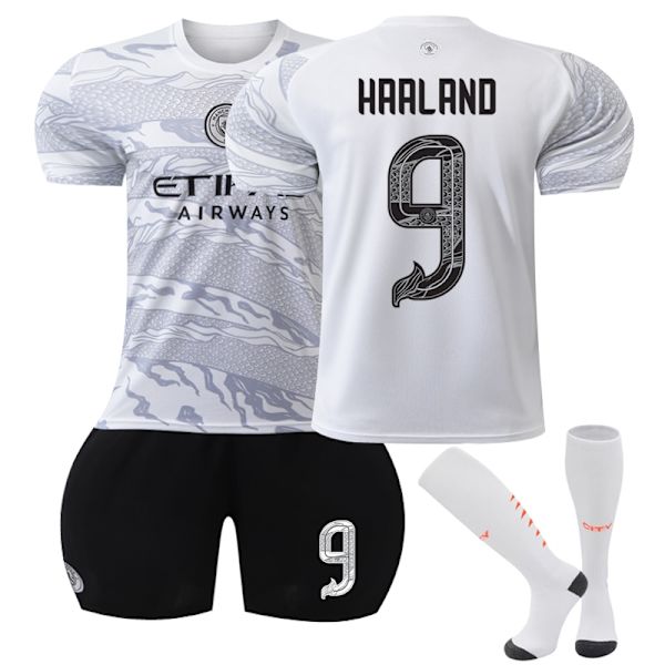 23-24 Manchester City Commemorative Edition Hjemmefodbolddragt nr. 9 Haaland- Perfet 26