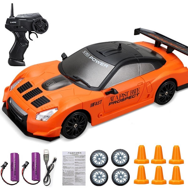 2,4G Drift Rc Car 4WD RC Drift Billeksaksfjärrkontroll GTR modell AE86 Fordonsbil RC Racingbilleksak för barn Julklappar- Perfet 05-2B