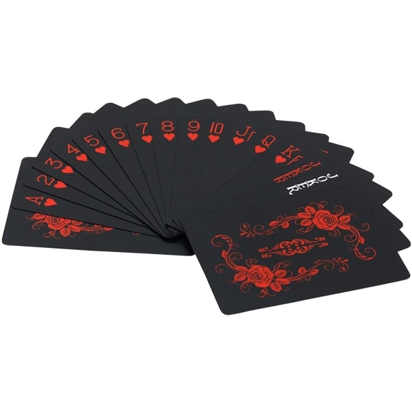 Kortstokk - pokerstørrelse, svart-rød - perfekt