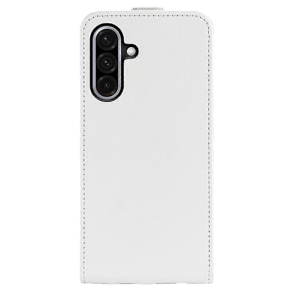 Kompatibel med R64 Textur Vertikal Flip Läder Telefonfodral-Perfet White For Samsung Galaxy A36