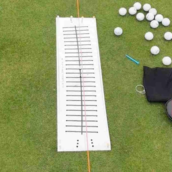 Golf Putter Putting Mat Træner Indendørs Putting Green Pad Udstyr Golf Slagning Sigte Linje Træning-Perfekt