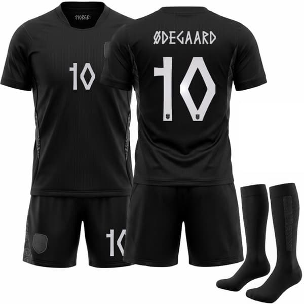 26 NO Fodboldhold Udebanetrøje (Nr. 10 Ødegaard Tryk) XXL