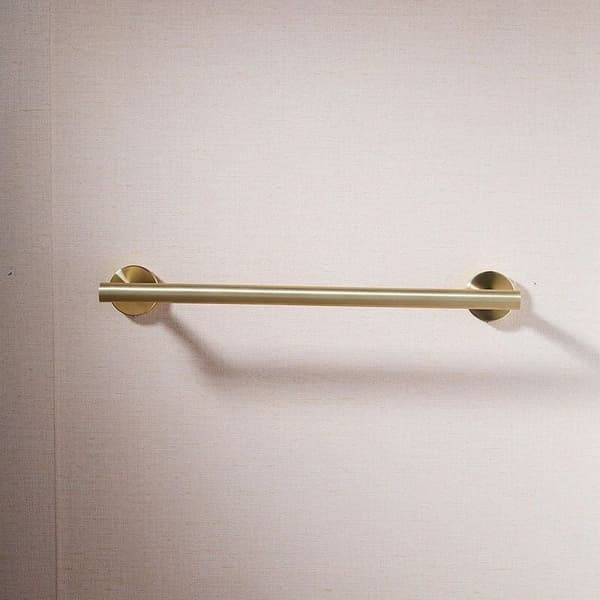 Baderomshåndklestang, veggmontert, SUS 304 rustfritt stål, børstet gull, 40 cm
