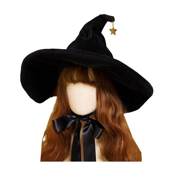 Halloween heksehat Kostumetilbehør Personlighed Halloween Wizard Damehat til Halloween Maskeradedekoration - Perfet default