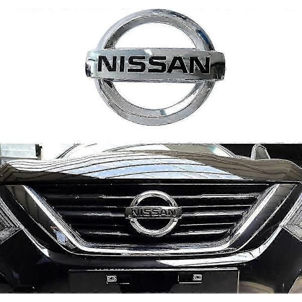 Bilfrontgrill-emblem Kompatibelt med Nissan 2013-2018 Altima Murano Rogue Maxima Auto Køretøj Krom Abs Plast Hovedgrill Badge-Perfet