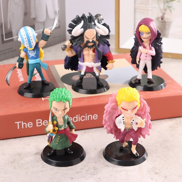 6 stk One Piece Luffy Nami Roronoa Zoro Tony Anime Figurer - Perfet