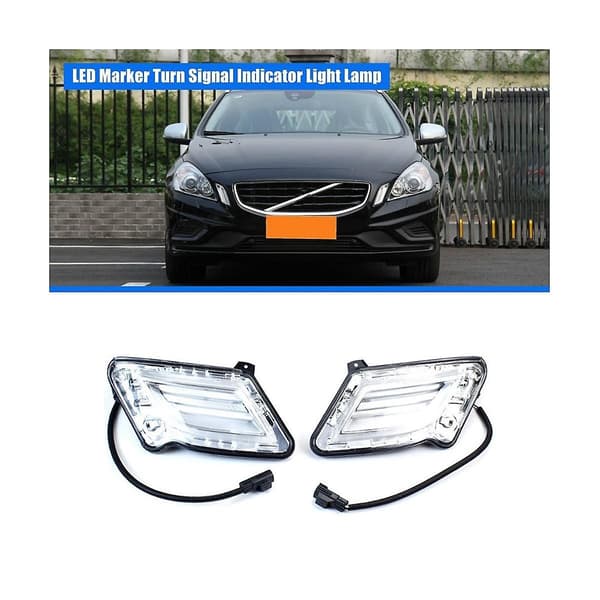 31278557 Bil Venstre Front LED Marker Blinklys Indikator Lys Lampe for S60 2011-2013-Perfekt