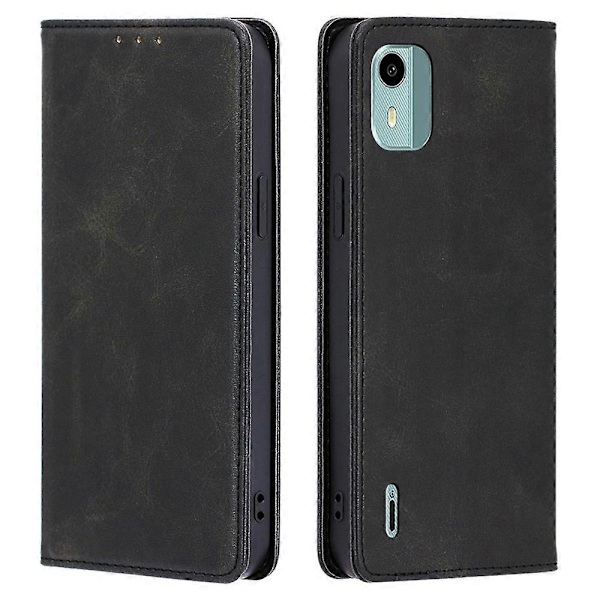 til Nokia C12 4G/C12 Pro/C12 Plus Magnetisk Lukning Stand Telefon Cover PU Læder Wallet Shell-Perfet Style A