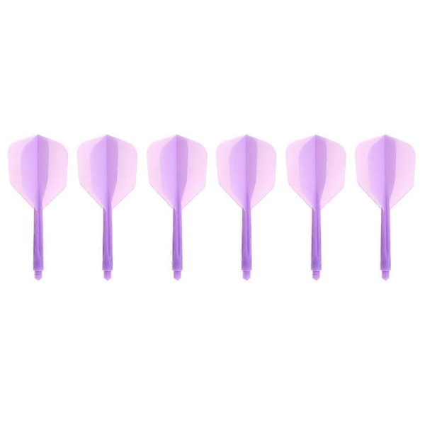 Dart Flights 6 st Integrerade Dart Flights och Skaft 4.5mm 2BA Skruv-Perfekt Purple