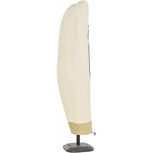 Vattentätt cover för fribärande parasoll med dragkedja och dragsko Oxford-tyg med vattentät PVC-beläggning Beige26530/50/40cm (FMY) - Perfet