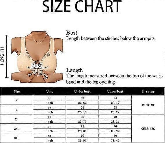 2 stk. Dame BH-er med frontlukking Trådløs Plus Size Full Coverage Blonde-BH Sømløs Push Up Komfort BH Racerback BH for Hverdags Yoga-Perfekt 2pcs  Withe M