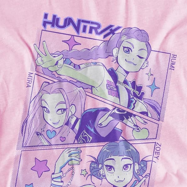 K-Pop Devil Hunter Barn/Barn Huntr/X Anime T-skjorte - Perfekt Light Pink 9-11 Years