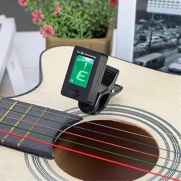 8 ST Gitarrstämmare Clip-on Stämmare Kompatibel med Ukulele, Gitarr, Bas, Mandolin för att Förbättra Stämningsstabiliteten-Perfekt