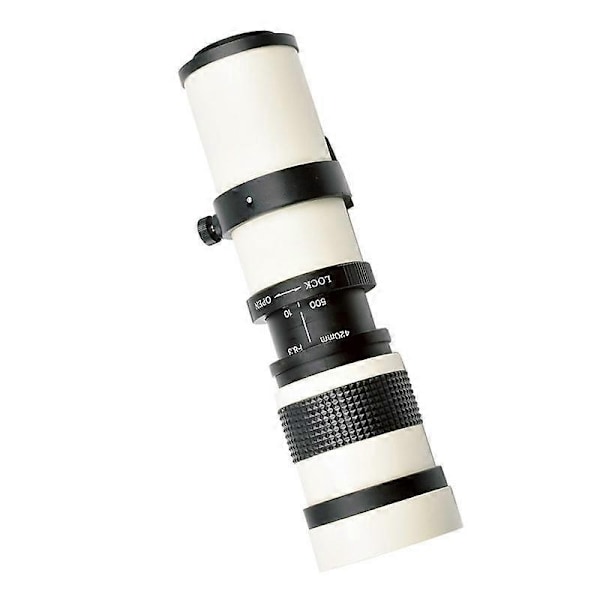 420-800mm Teleobjektiv Zoomlins Manuell Zoomlins DSLR-kameraobjektiv för kamera - Perfekt