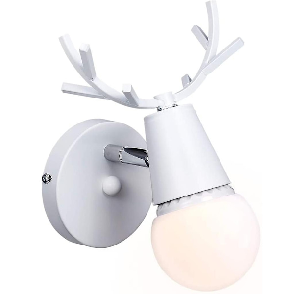 Creative Wall Light Modern Base Deer Head Nordic Style For Soveværelse - Perfet