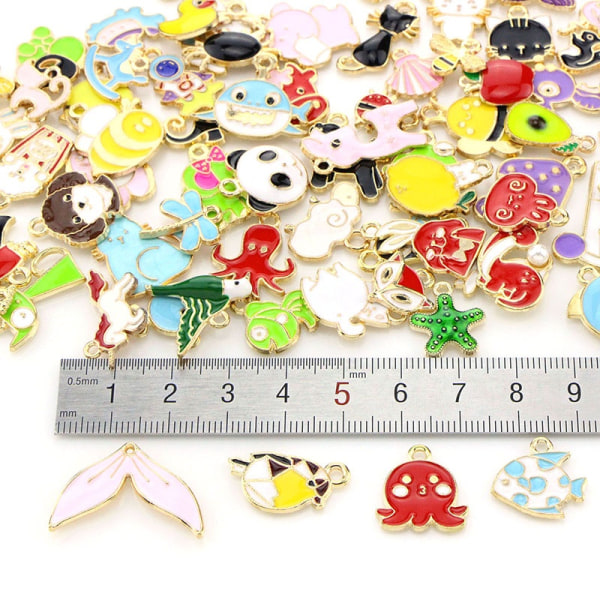 80stk Animal DIY Armbånd Charms Anheng Tilbehør DIY - Perfet 1Set/80pcs