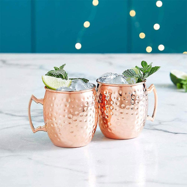 2:n set Moscow Mule Muki Suuri tilavuus oluelle- Perfet