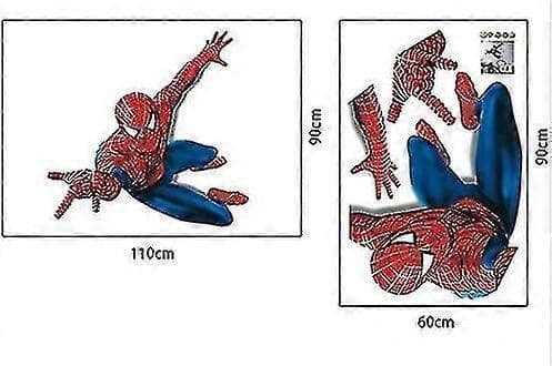 Stor Jättestor Spiderman Väggdekoration Barn Pojkar Sovrum Dekal Konst Mural Dekor - WELLNGS
