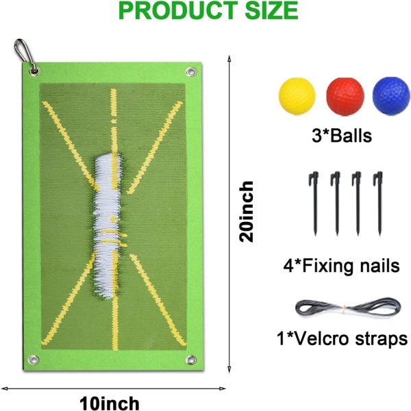 Golf Træningsmåtte Polstring Hjælpeudstyr indendørs udendørs - Perfet 30*40cm