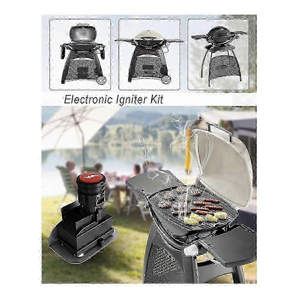Kompatibel med Weber Q320 Q3200 Tænder Udskiftningssæt med Knap Tænding 80452-Perfet