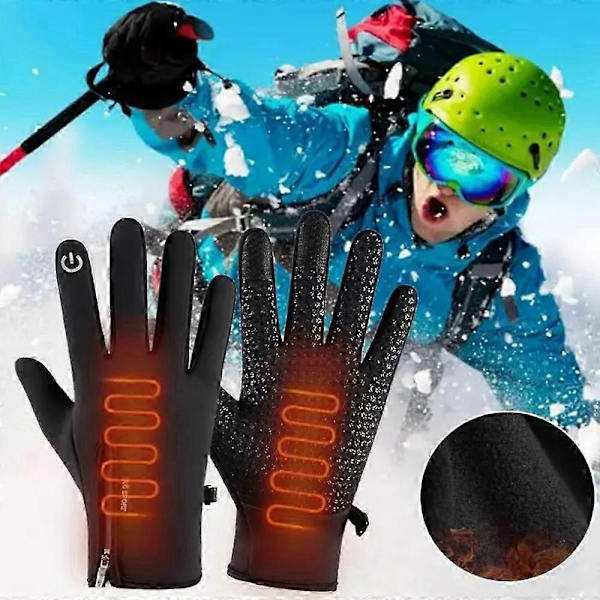 Vattentäta Handskar för Män, Ultimata Vinteruppvärmda Vindtäta Handskar - Perfekt 041black M