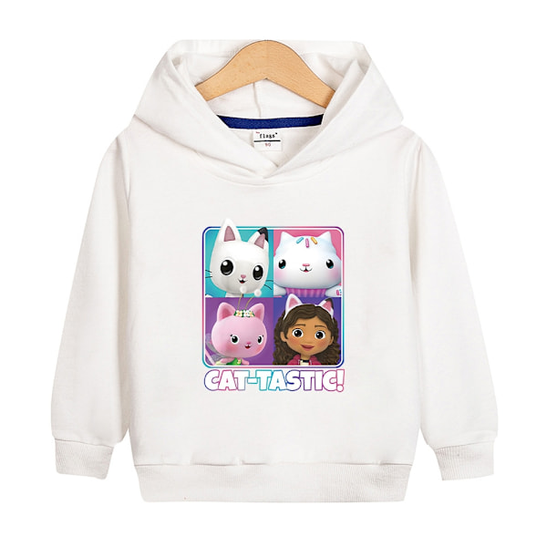 Hoodie Gabby's Dollhouse Pullover Jacka Kappa Gåva Gul - Perfekt Yellow 140cm
