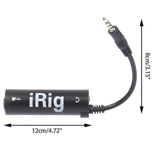 Kompatibel med Irig Gitarr Effekter Ersätt Gitarrer med Telefon Gitarr Interface Konverterare Shytmv-Perfet