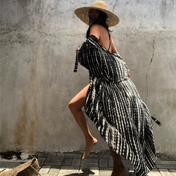 Dame Kimono Long Cardigan Loose Beach Dress Cover Up - Perfet