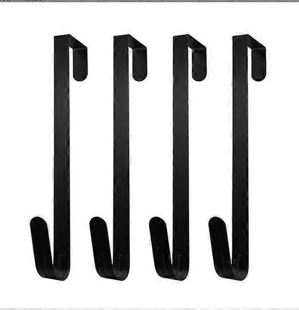 Dörrkrok 38 cm 4-pack uppgraderad bred hängare krok-Perfet
