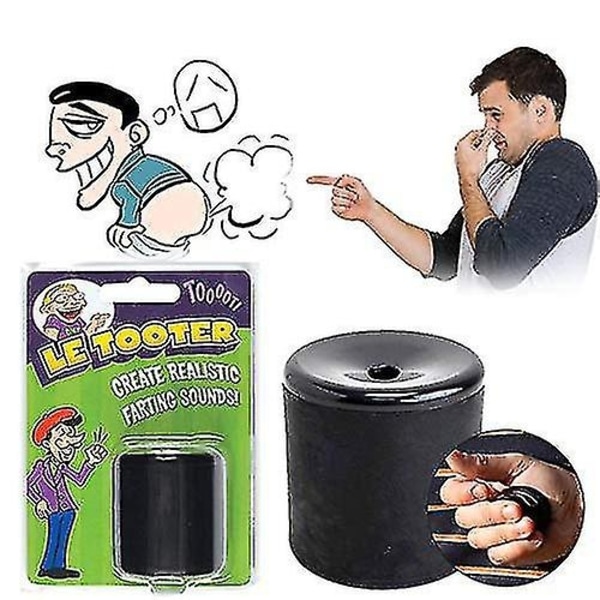 Pooter Fart Machine Toy Gummi Lag Farting Naturlig Lyd Beste Nyhet Gag Gaver Spøk Leke Hold til Øvelse-Perfet Black 0