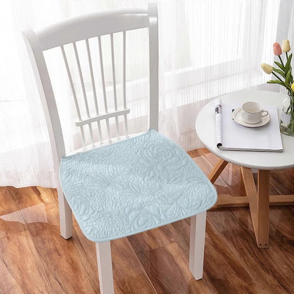 Seasons Universal Kontorputer Sklisikre Rene Bomulls Tynne Stolputer Spisestolputer Datamaskin Seteputer Maskinvaskbare - Perfekt Blue