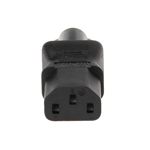 IEC 320 C13 Hun til C6 Han 3-benet Kløverblad Stik Konverter AC Strømadapter - Perfet
