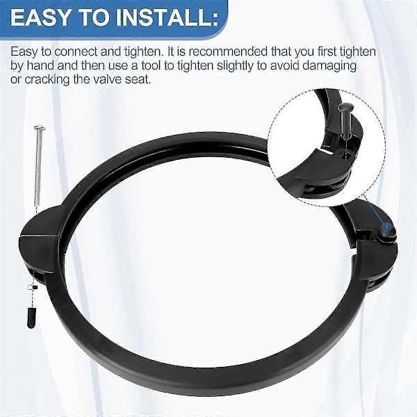 SF90110-1 Poolfilterklämma Kompatibel med 10-tums Sandfilterpump, Sandfilterventilklämma Pool Sandfilter Ersättning-Perfekt