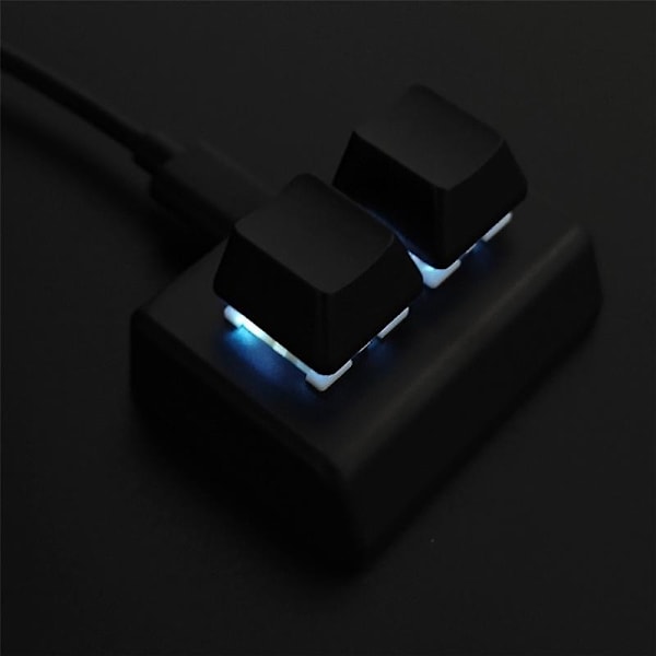 2 taster makro programmeringstastatur rgb mini tastatur gaming tegning rød switch brugerdefineret tastatur osu g-perfekt 0 0